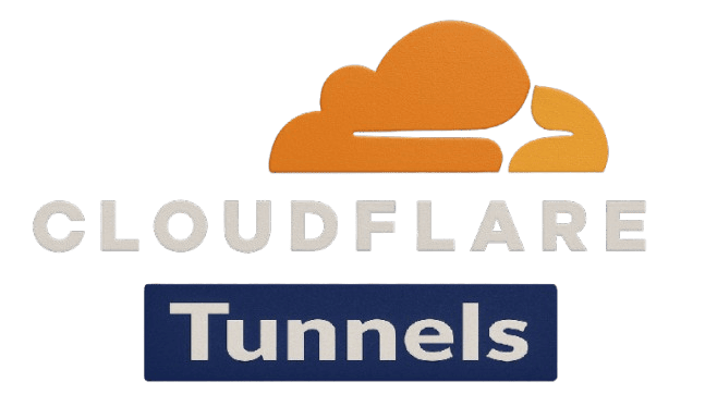 Logo do Cloudflare Tunnels garantindo acesso remoto ao CloudHome